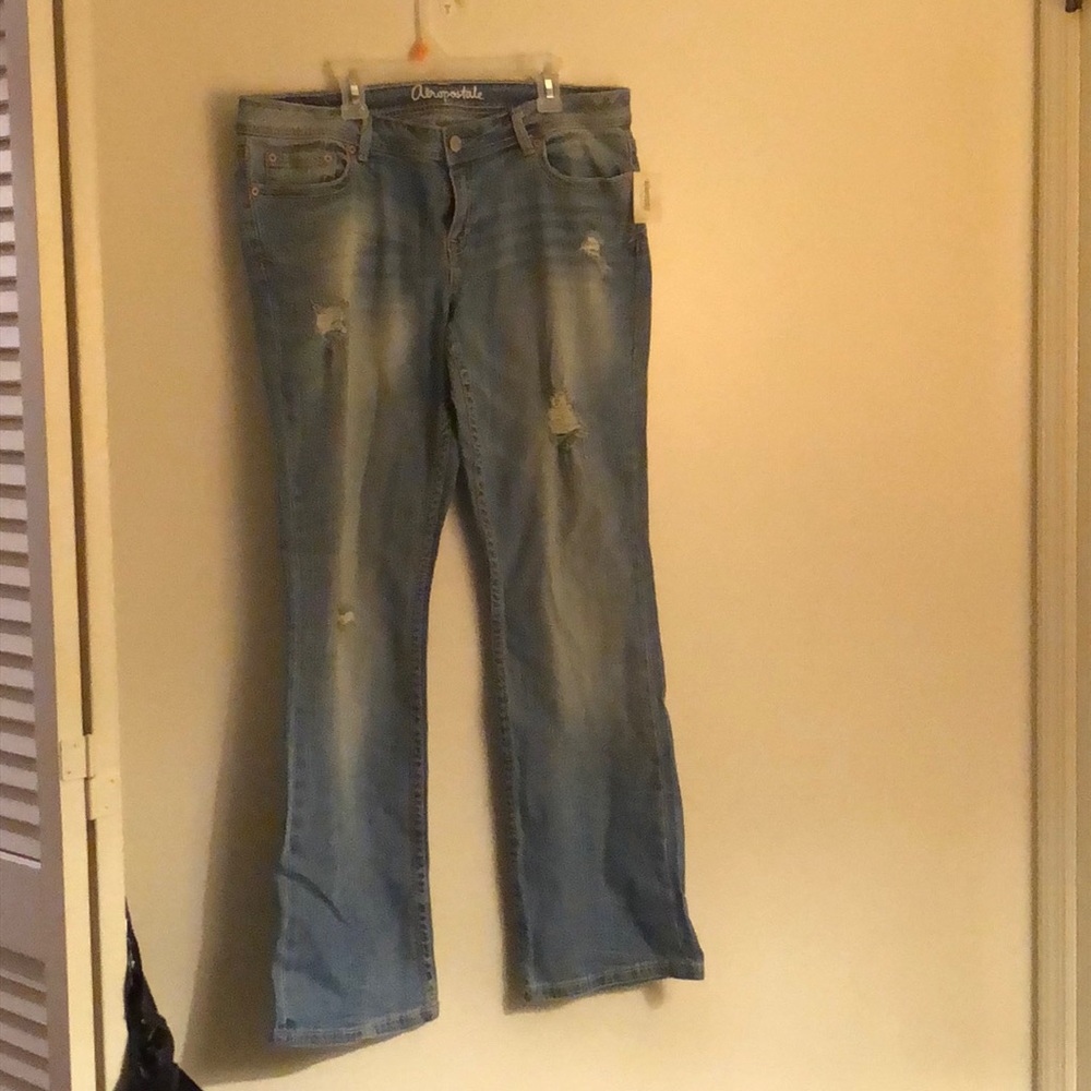 NWT Aeropostale distresses boot cut jeans